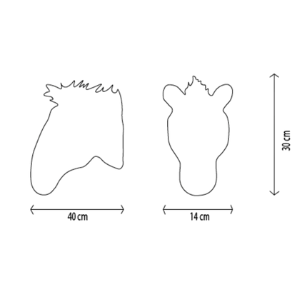 Décoration Murale Peluche Scarlett le Cheval - Wild & Soft