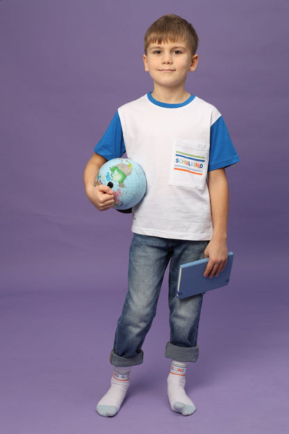 T-shirt Schulkind bleu – vue produit 5