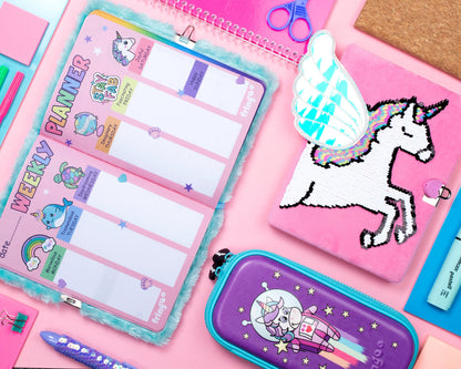 3D Journal secret – rose licorne Wings