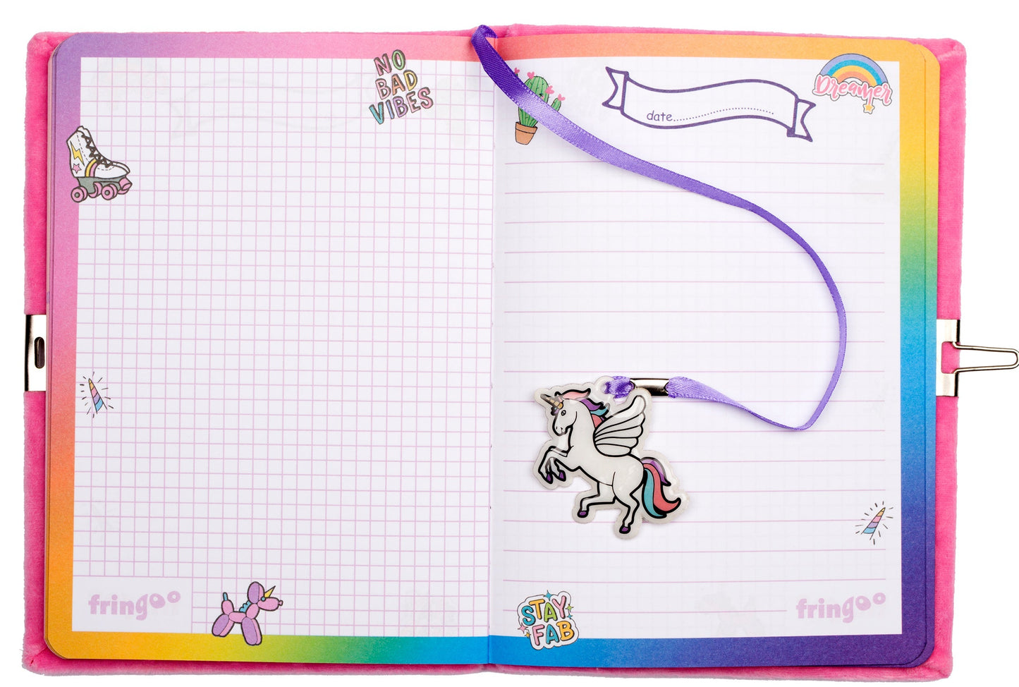 3D Journal secret – rose licorne Wings