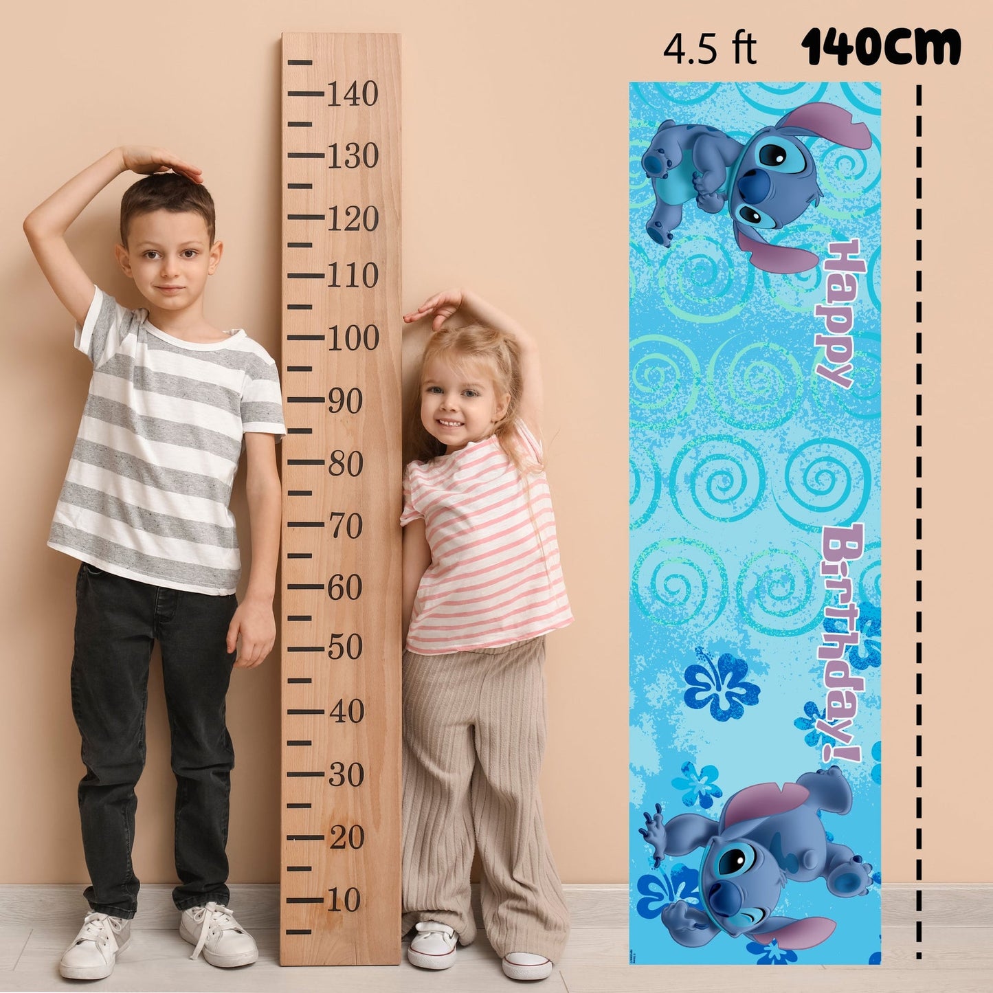 Bannière d’anniversaire – Disney Stitch for Girls