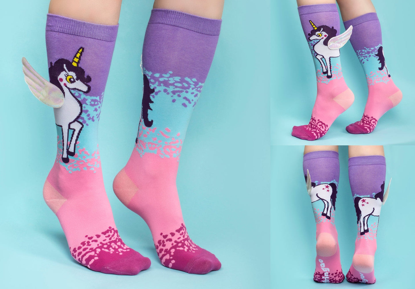 3D licorne Chaussettes