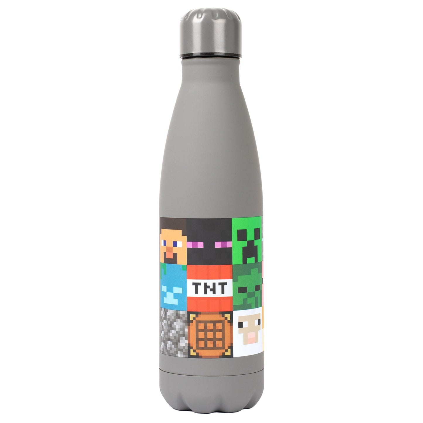 Minecraft acier inoxydable Gourde 550 ml – gris