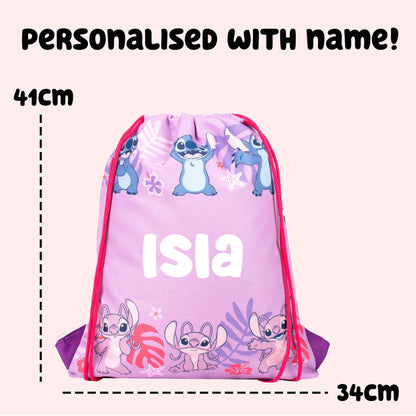 Sac à cordon – Official Disney Stitch & Angel | PE Bag | Fringoo