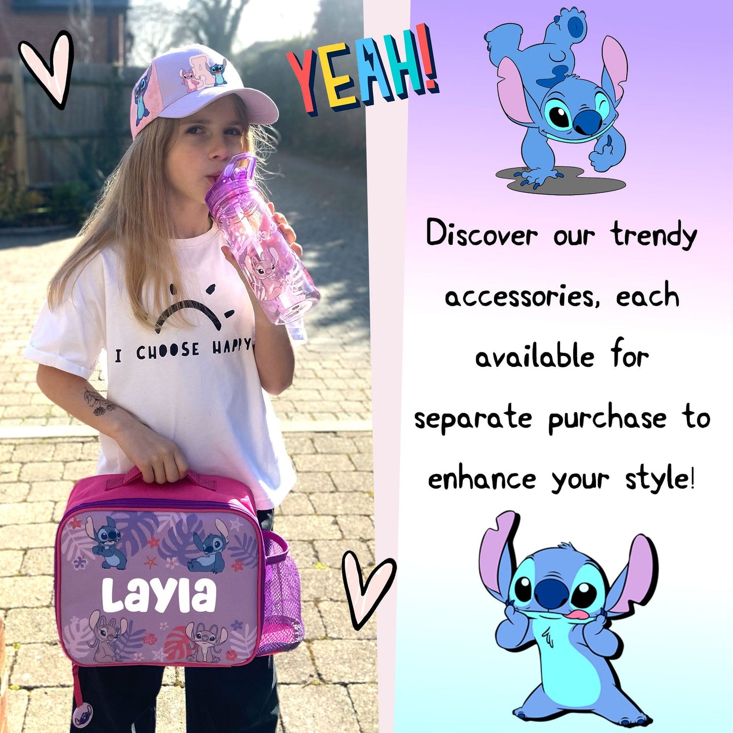 Sac repas – Stitch et Angel