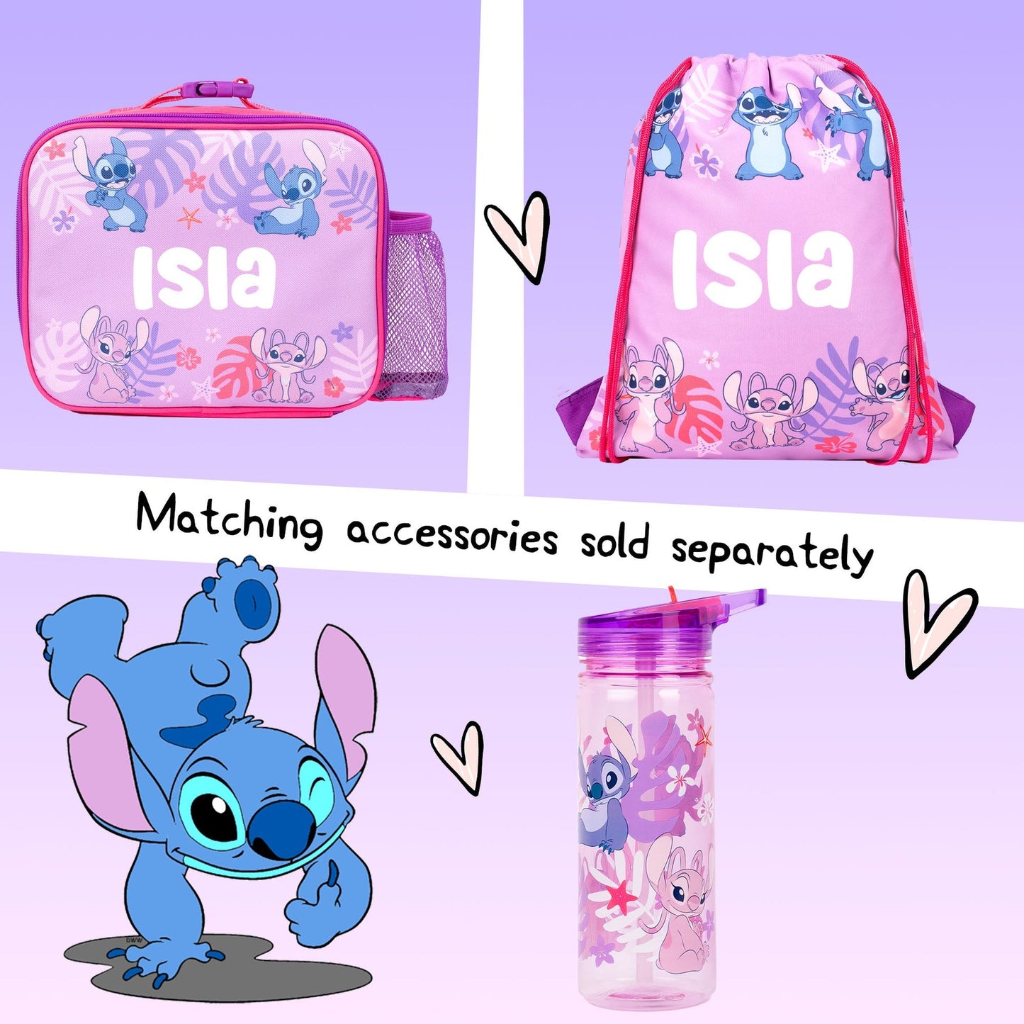 Sac à cordon – Official Disney Stitch & Angel | PE Bag | Fringoo