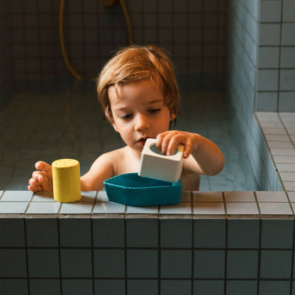 Bateau de bain en caoutchouc recyclé jaune – vue produit 7