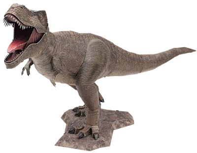 MetalEarth Dinosaures: TYRANNOSAURUS REX 18,5x9,6x6cm, maquette 3D en métal avec 3 feuilles, sur carte 12x17cm, 14+