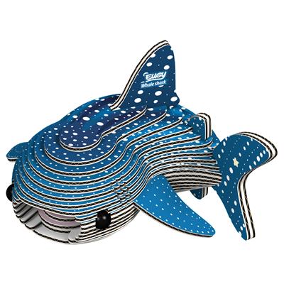 Eugy 3D Modèle: ANIMAL MARIN / REQUIN BALEINE 6,5x10,3x5,3cm, en carton, en boîte, 6+