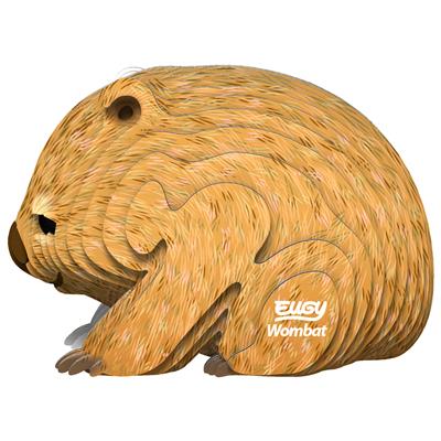 Eugy 3D Modèle: ANIMAL SAUVAGE / WOMBAT 6,3x4,1x4,4cm, en carton, en boîte, 6+