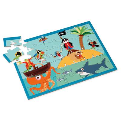 Scratch PlayPuzzle 36pcs: 3D PIRATE 33x23,1cm, en boîte forme 20x20x4,5cm, 3+