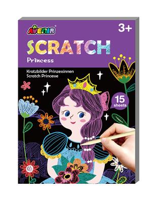 Avenir Scratch: ART BOOK MINI A6 / Princesse, 15 pages, 3+