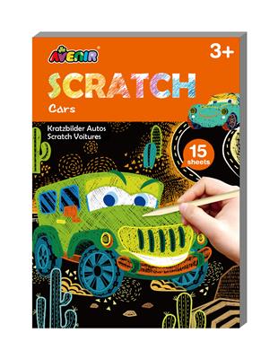 Avenir Scratch: ART BOOK MINI A6 / Voitures, 15 pages, 3+