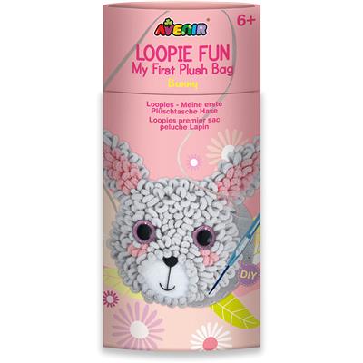 Avenir Loopie Fun Sac: LAPIN 15x14.5cm, avec bandoulière 130cm, en tube diam.11x24cm, 6+