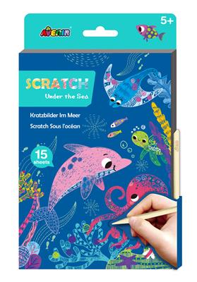 Avenir Scratch: ART BOOK A5 / La Vie Marine, 15 pages, 5+